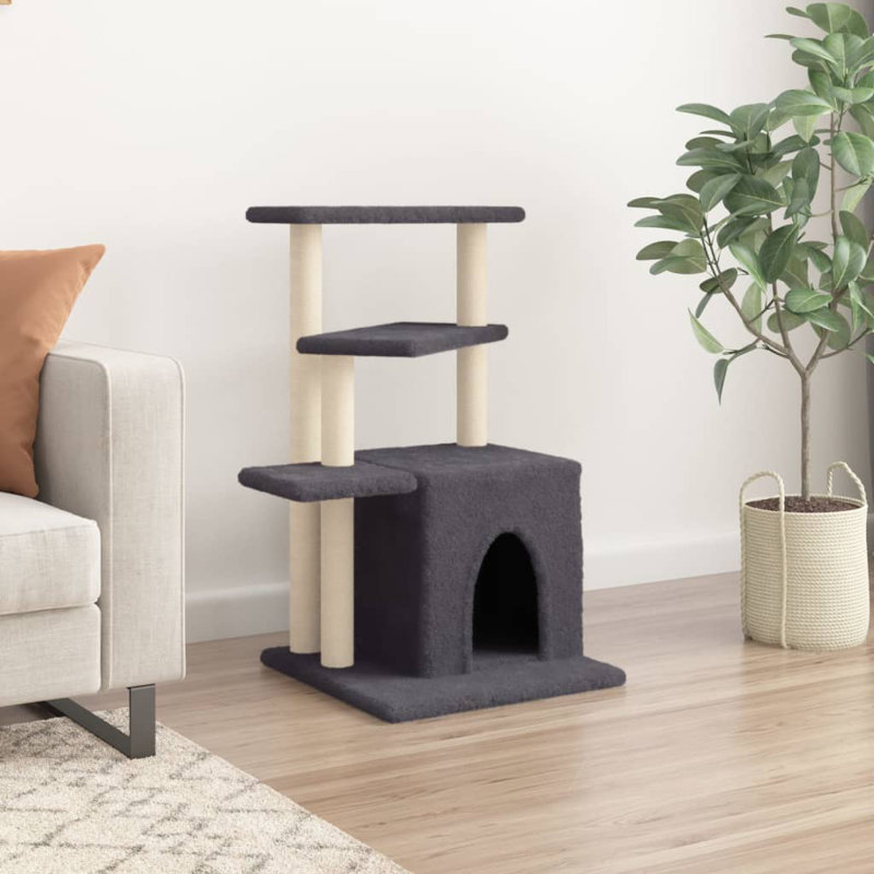 83.5 cm H Cat Tree / Condo, Dark Grey