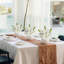 Artificial Lily Flowers with Ceramic Vase for Table, Shelf, Bathroom, Wedding-125533940