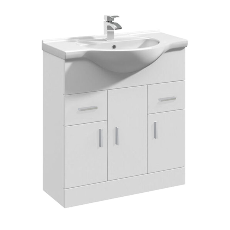 Avaree 760mm Single Bathroom Vanity with Integrated Ceramic Basin