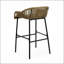 Ensemble de 2 tabourets de bar à pousser à l'extérieur