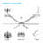 6 Aluminium Blades Indoor Ceiling Fan With Light Kit And Remote Control-1083451005-1078560777