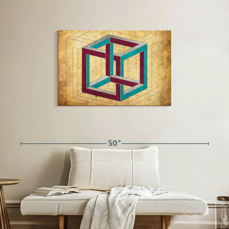 Avery Geometric Cube Illusion