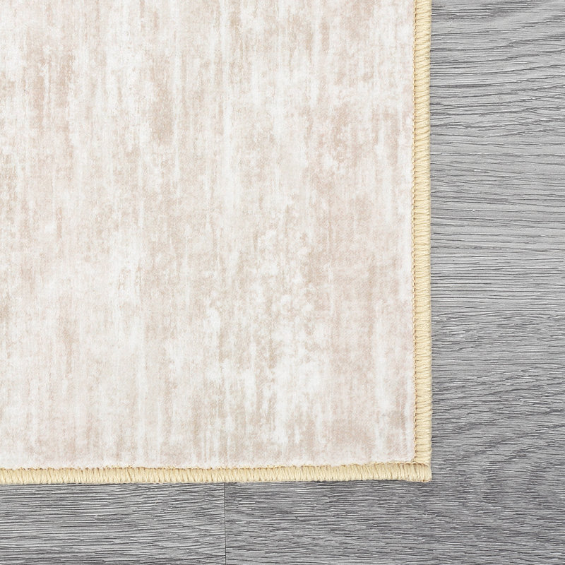 Tapis moderne antidérapant pour le salon Sommer, Rectangle 5 pi x 7 pi
