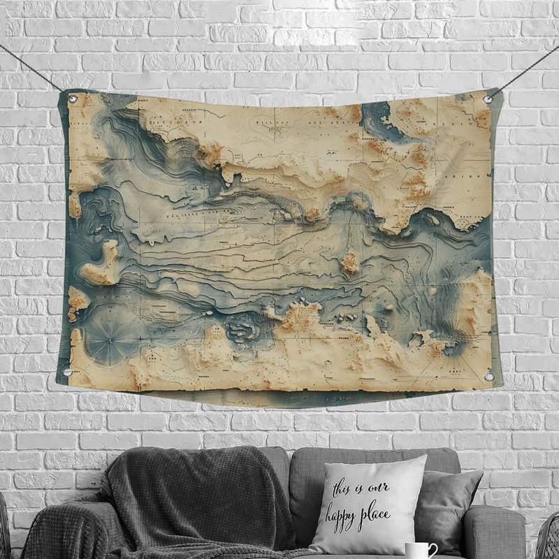 Microfiber Fabric Tapestry, 50" H x 60" W