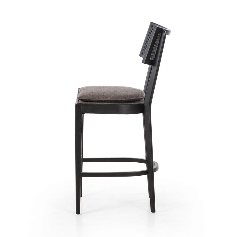 Britt Counter & Bar Stool, Cream, Counter Stool (26" Seat Height), Black