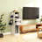 44" Gaming Console Storage Cabinet with Controller Hooks, White