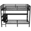 Bunk Bed With Desk And Shelves, Multiple Placement, With LED And USB-1351281911