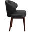 Chaise de salle d'attente en cuir avec structure en bois Dedo-24678727