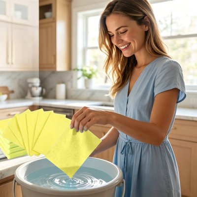 Non woven cleaning wipes 30 Piece Floor Cleaning Tablets Multi-exterior Cleaner Floor Cleaning Tablets Sheets Water Soluble Floor Cleaner For Mopping For Hardwood Laminate Floors