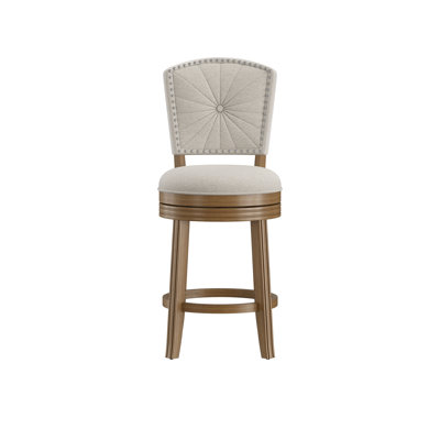 Fidelia Swivel Upholstered Counter Stool