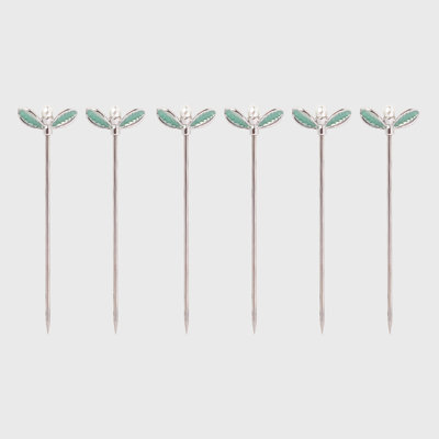 Mistletoe cocktail picks