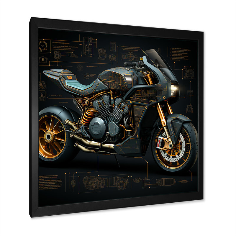 Classic Lavish, impression sur toile, Cadre simple noir, H 36 po x l 36 po x P 1,5 po