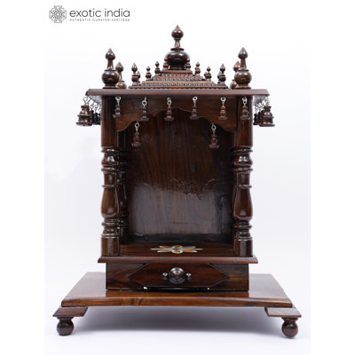 24" Designer Wooden Temple for Home