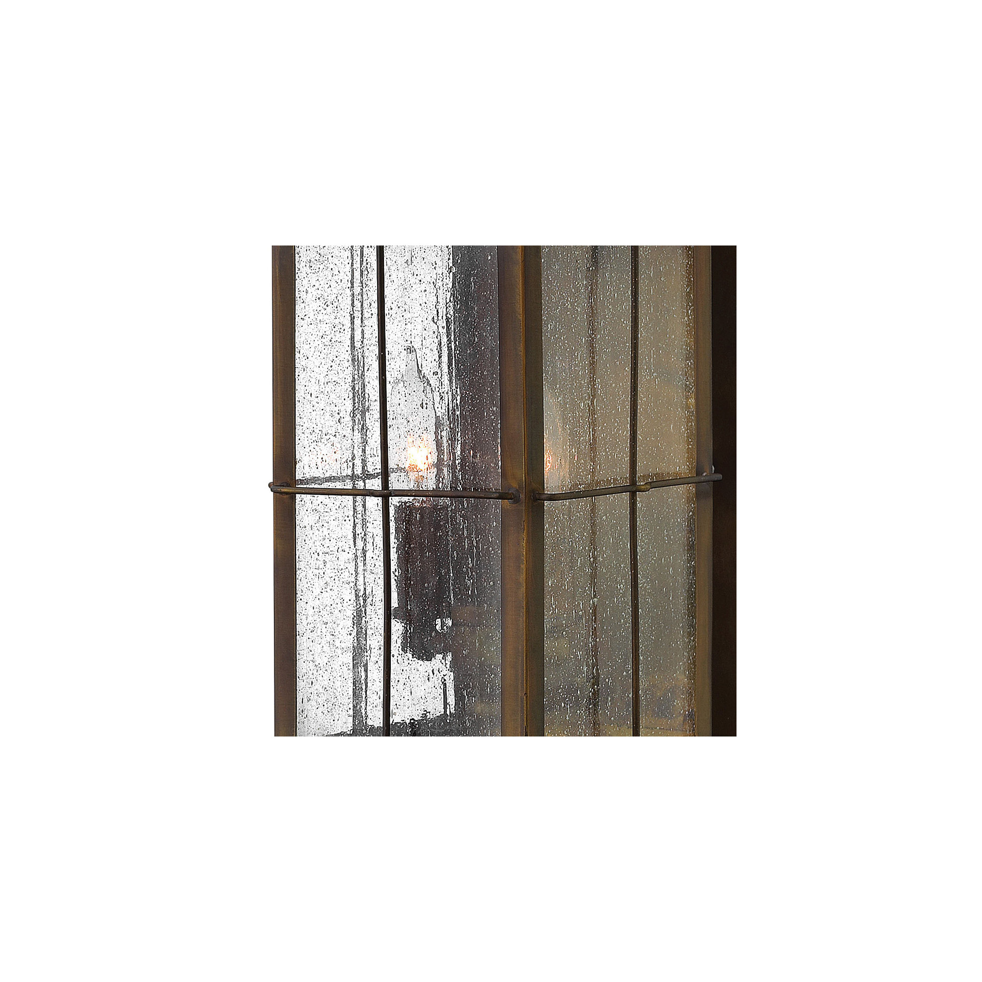 Bingham 2-Light Outdoor Wall Lantern, Integrated LED, Sienna