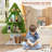 Bookshelf Christmas Tree Shape Corner Bookcase 