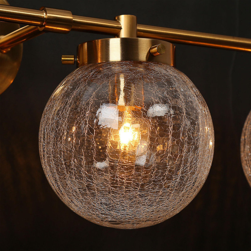 4 - Light Dimmable Cracked Bathroom Vanity Light