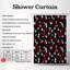 Rideau de douche foncé Premium Crimson-848522254