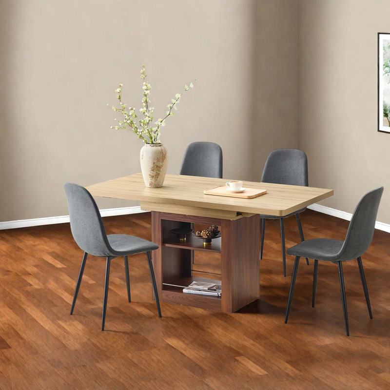 Ensemble de table de salle à manger moderne (doit inclure à la fois la table et la chaise) avec rangement