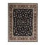 Hand-Knotted High-Quality Navy and Wine Area Rug