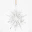 Élégant cintre en flocon de neige en fer avec boules suspendues décoratives, ensemble de 6, parfait pour les décorations d'arbre de Noël festif et de fêtes