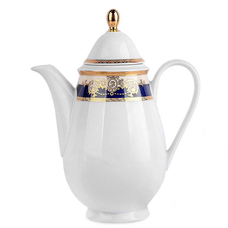 Théière en porcelaine bohémienne Regatta