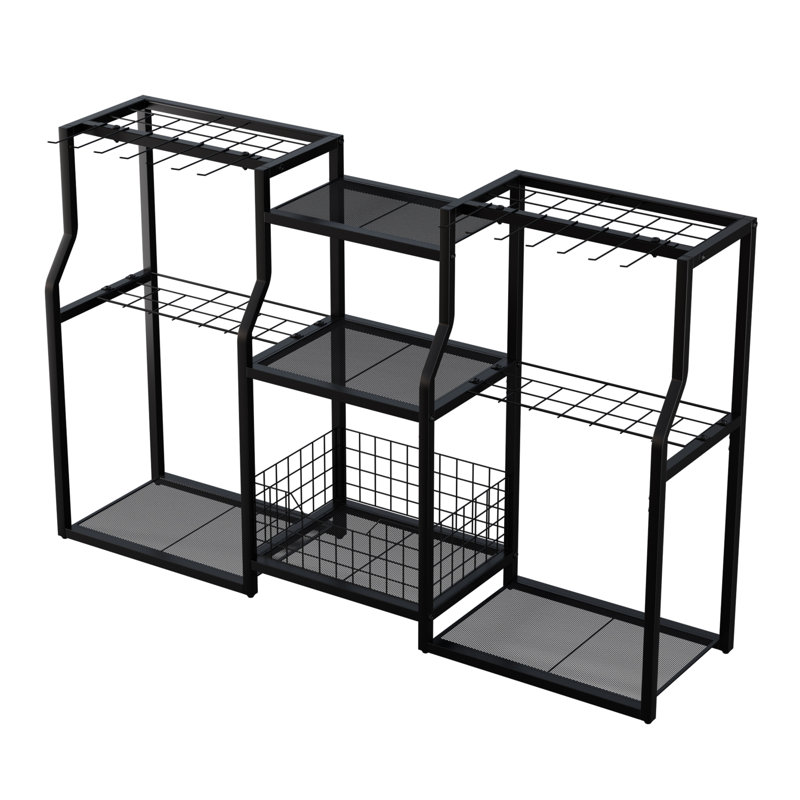 Rangement pour outils de jardin 48,5 x 11,5 x 31 pouces résistant à la rouille