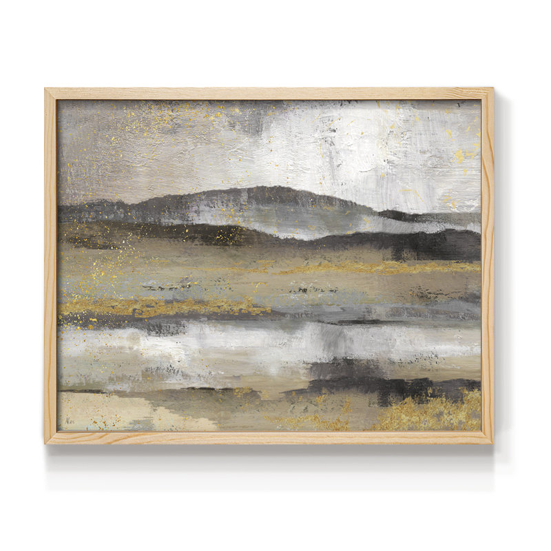 Rolling Hills - Reproduction encadrée - Restickable, Naturel, H 16 po x l 20 po