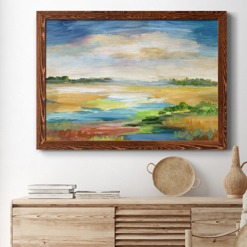 Distant Inlet - reproduction d'art sur toile, H 31,5 po x l 23,5 po x P 1,5 po, Érable