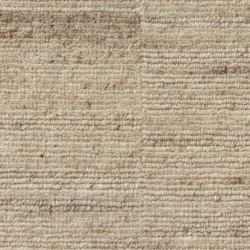 Tapis d'intérieur en laine noué à la main beige / ivoire Adalyn, 8 pi x 10 pi