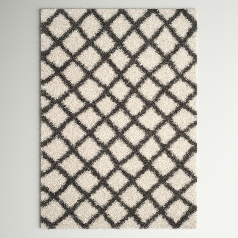 Tapis ivoire / gris Attitash, Rectangle 8 pi 6 po x 12 pi