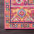 Aliece Bohemian Medallion Power Loom Performance Pink/Orange Rug-801661526