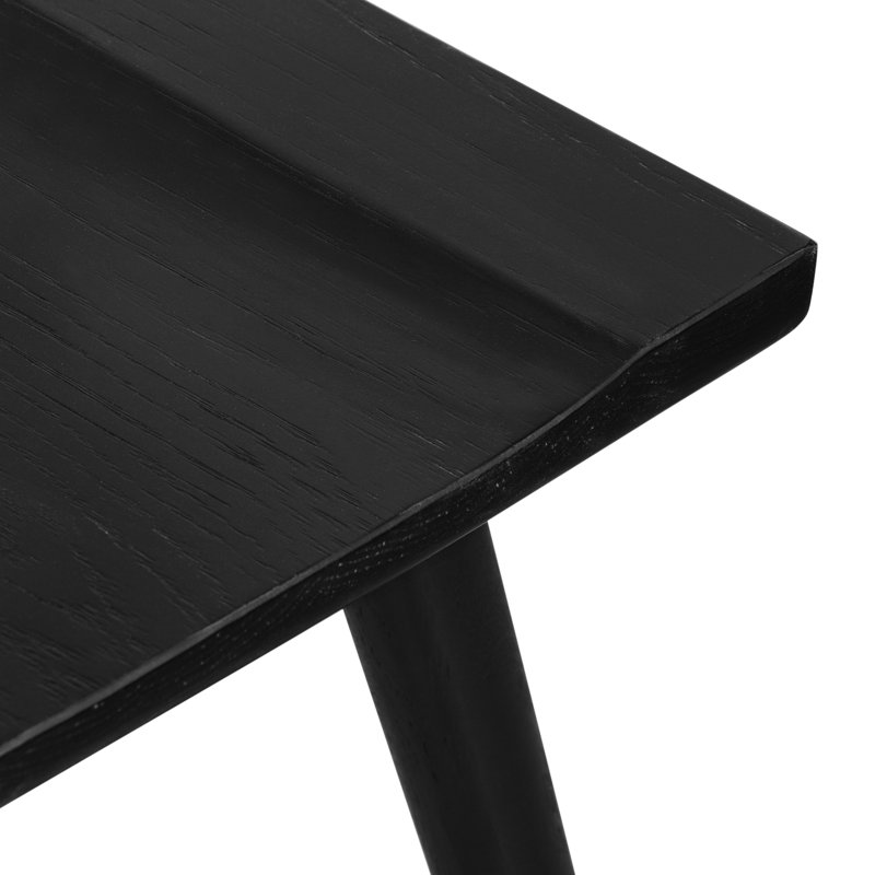 Enzo Solid Wood Dining Chair, Black