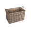 Wicker Rattan Wheeled Log Basket-272294573