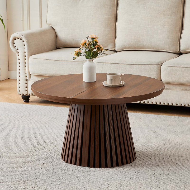 Table basse en bois extensible, multifonctionnelle et peu encombrante
