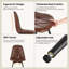 47cm H Upholstered Side Chair in Brown
