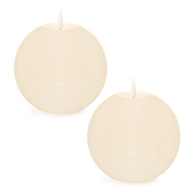 FIA Wick Ivory Round Candle