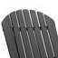 Chaise pliante Adirondack pour patio avec dossier à lattes et accoudoirs larges Confortable, durable et peu encombrant-1537257697