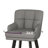 26''H Upholstered 360°Swivel Counter Height Bar Stools, Wood Legs Kitchen Island Chairs-2106507576-2106701520