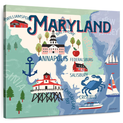 Aliaz State Maps - Maryland Attractions