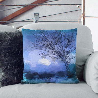 Tree in Wildfire Cushion with Filling