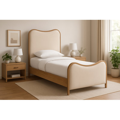 Arvada Harvill Vegan Leather Upholstered Bed