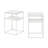 Rial Frame Side Table Set