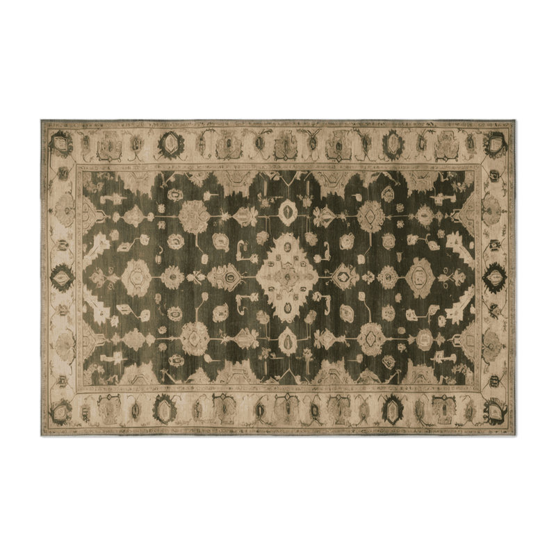 Tapis intérieur et extérieur brun Overdyed, Rectangle 9 pi x 12 pi