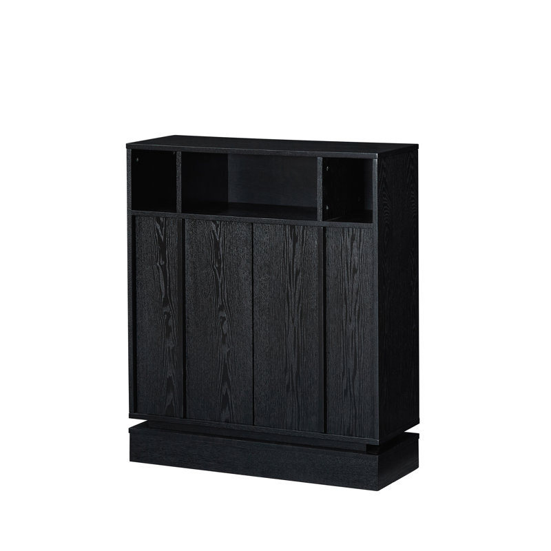 Buffet 32 po avec rangement, Black