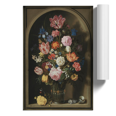 Still Life With Flowers Vol.7 by Ambrosius Bosschaert - No Frame Painting