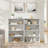 Natural Oak And White Bookcase With Open Storage-820940883
