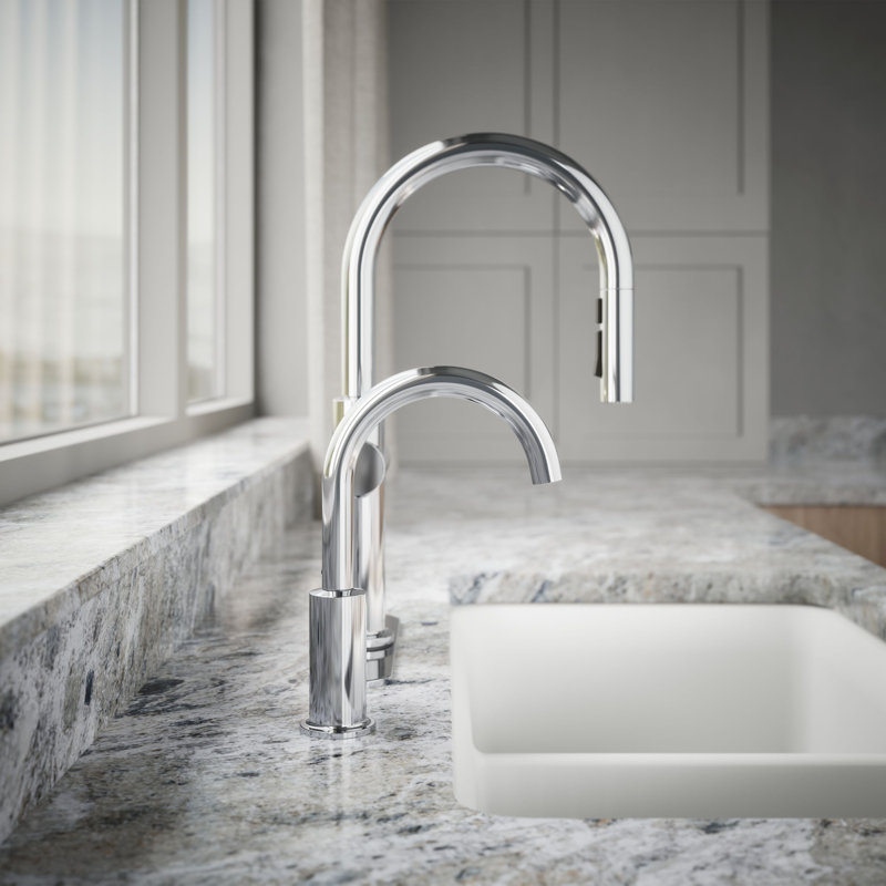Robinet contemporain, Chrome poli