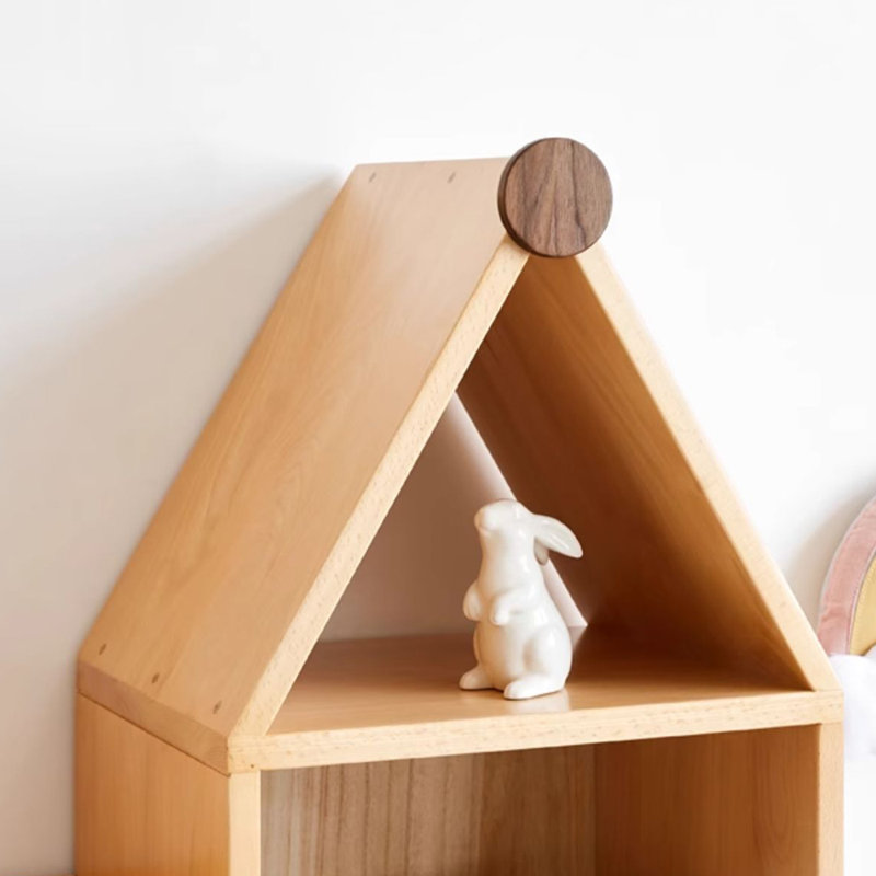 Bibliothèque de rangement de style nordique, (4 tablettes) H 57,48 po x l 15,75 po x P 12,99 po