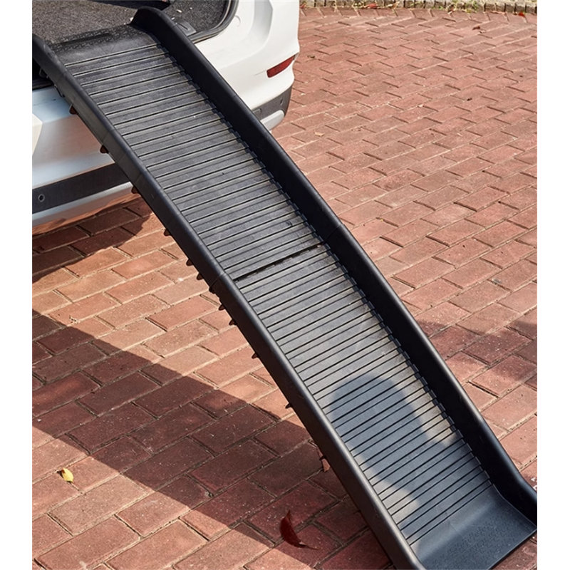 Escalier pliant pour chien en plastique, Grand (H 3,93 po x l 61,22 po x P 15,74 po)