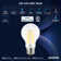 Equivalent A19 E26/Medium (Standard) Dimmable LED Smart Bulb